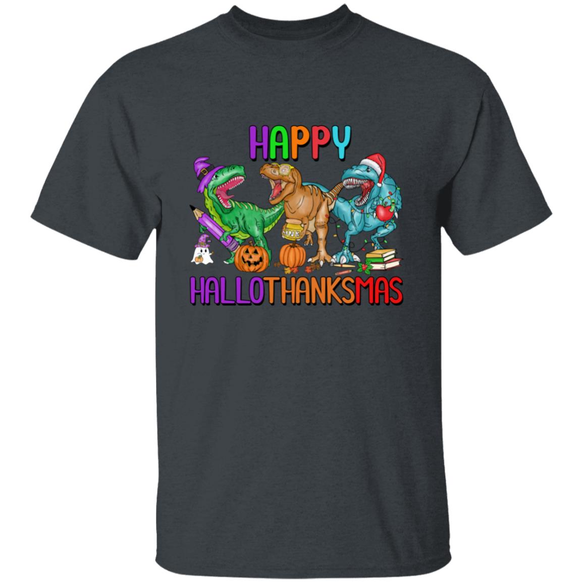 T-Rex Happy Hallothanksmas| T-Shirt SS