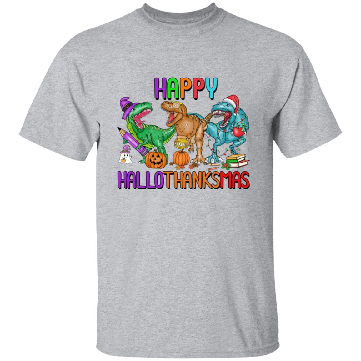 T-Rex Happy Hallothanksmas| T-Shirt SS