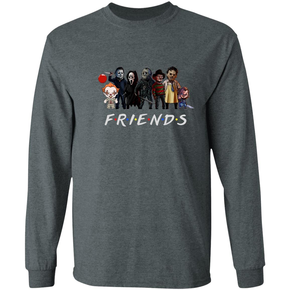 Scary Friends Halloween T-shirt Long Sleeve