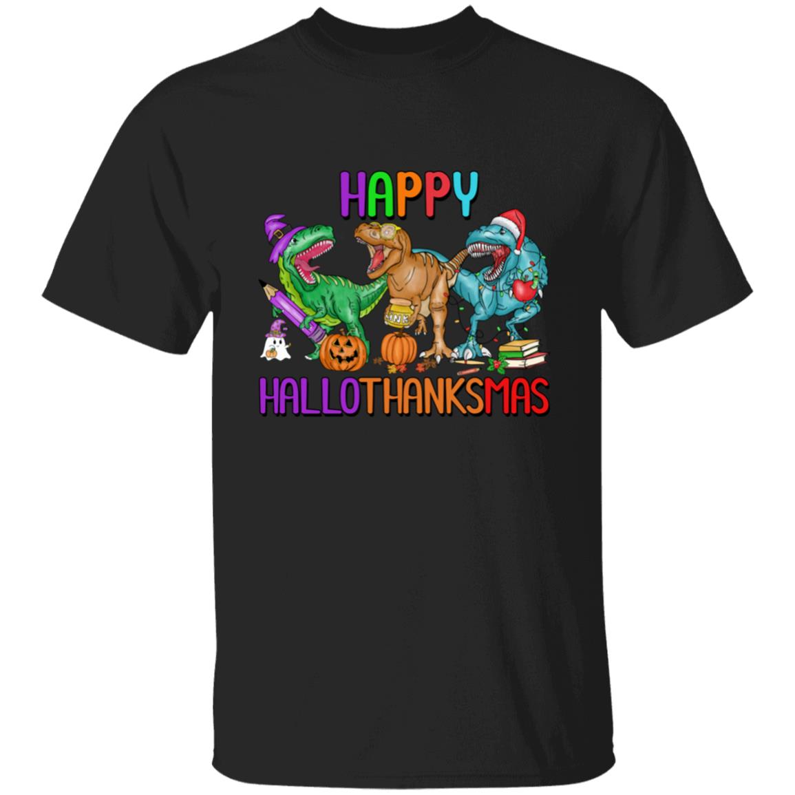 T-Rex Happy Hallothanksmas| T-Shirt SS