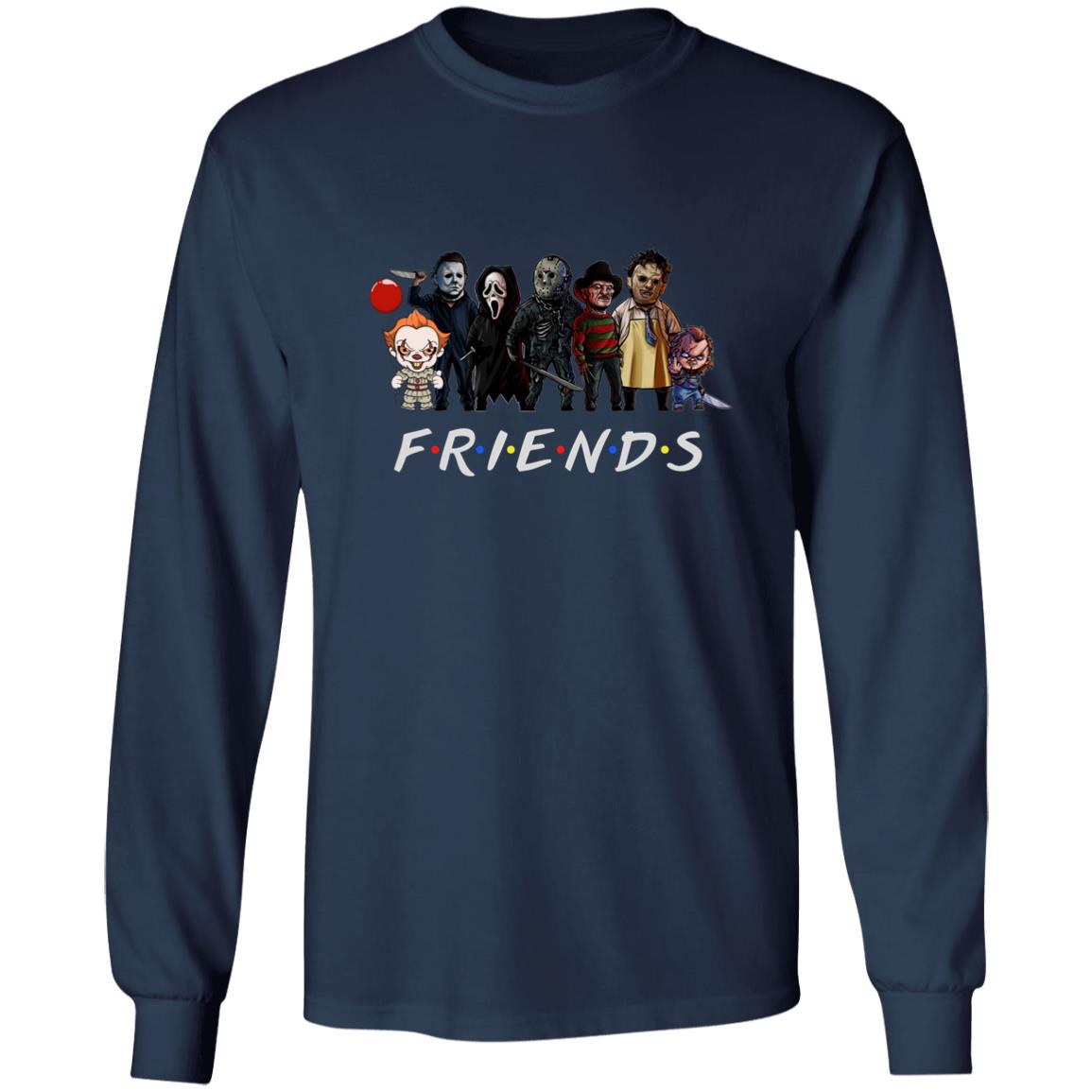 Scary Friends Halloween T-shirt Long Sleeve