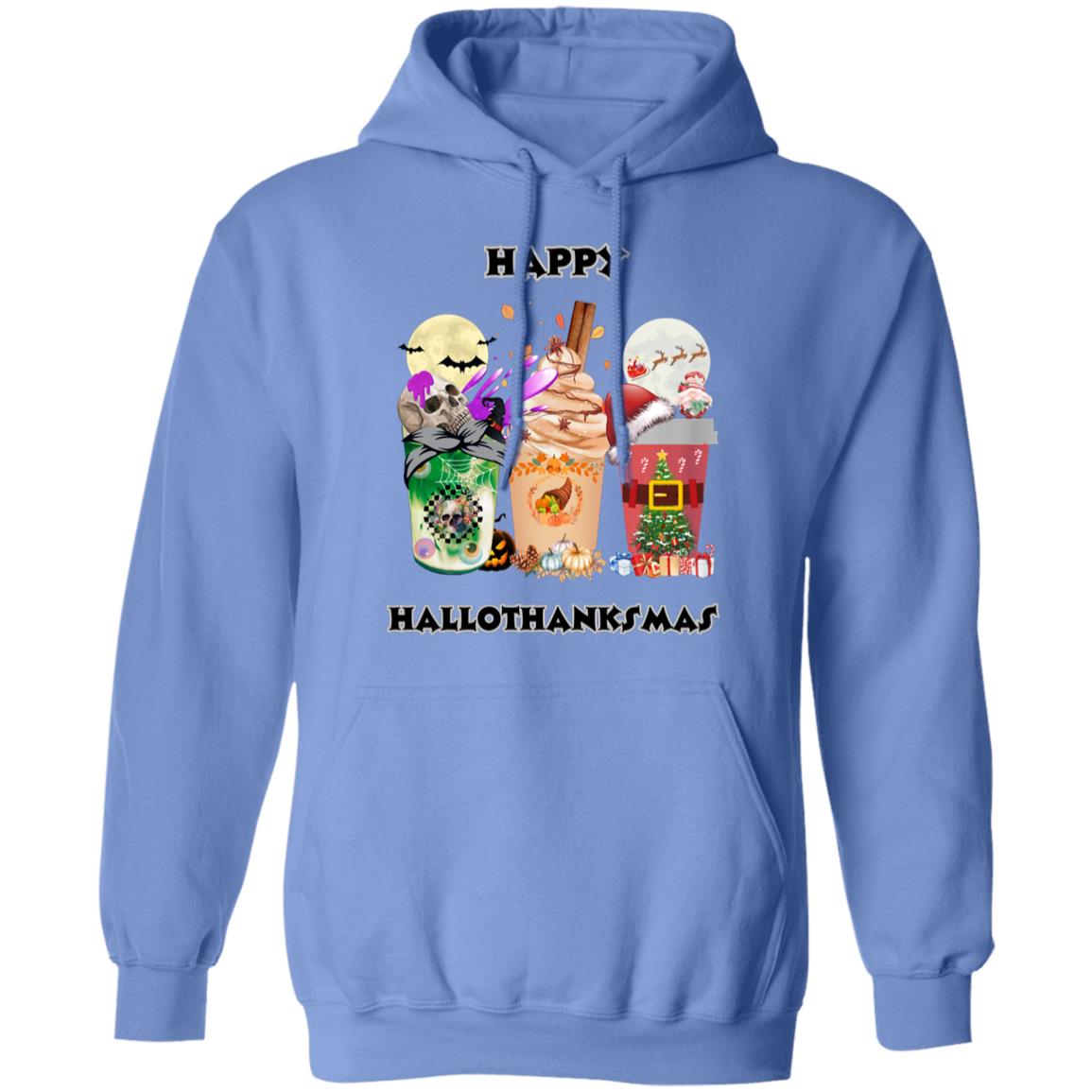 Happy Hallothanksmas Coffee Pullover Hoodie