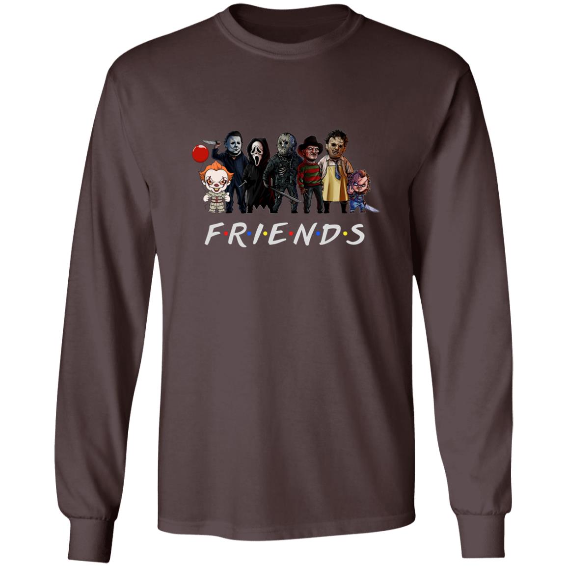 Scary Friends Halloween T-shirt Long Sleeve