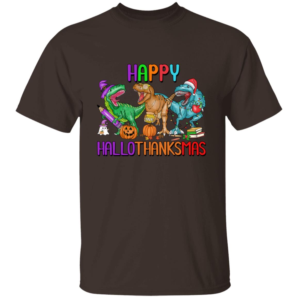 T-Rex Happy Hallothanksmas| T-Shirt SS
