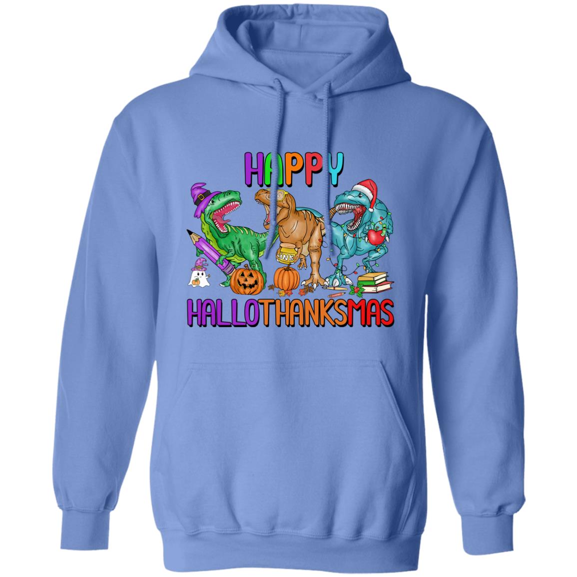 T-Rex Happy Hallothanksmas|Hoodie Sweatshirt