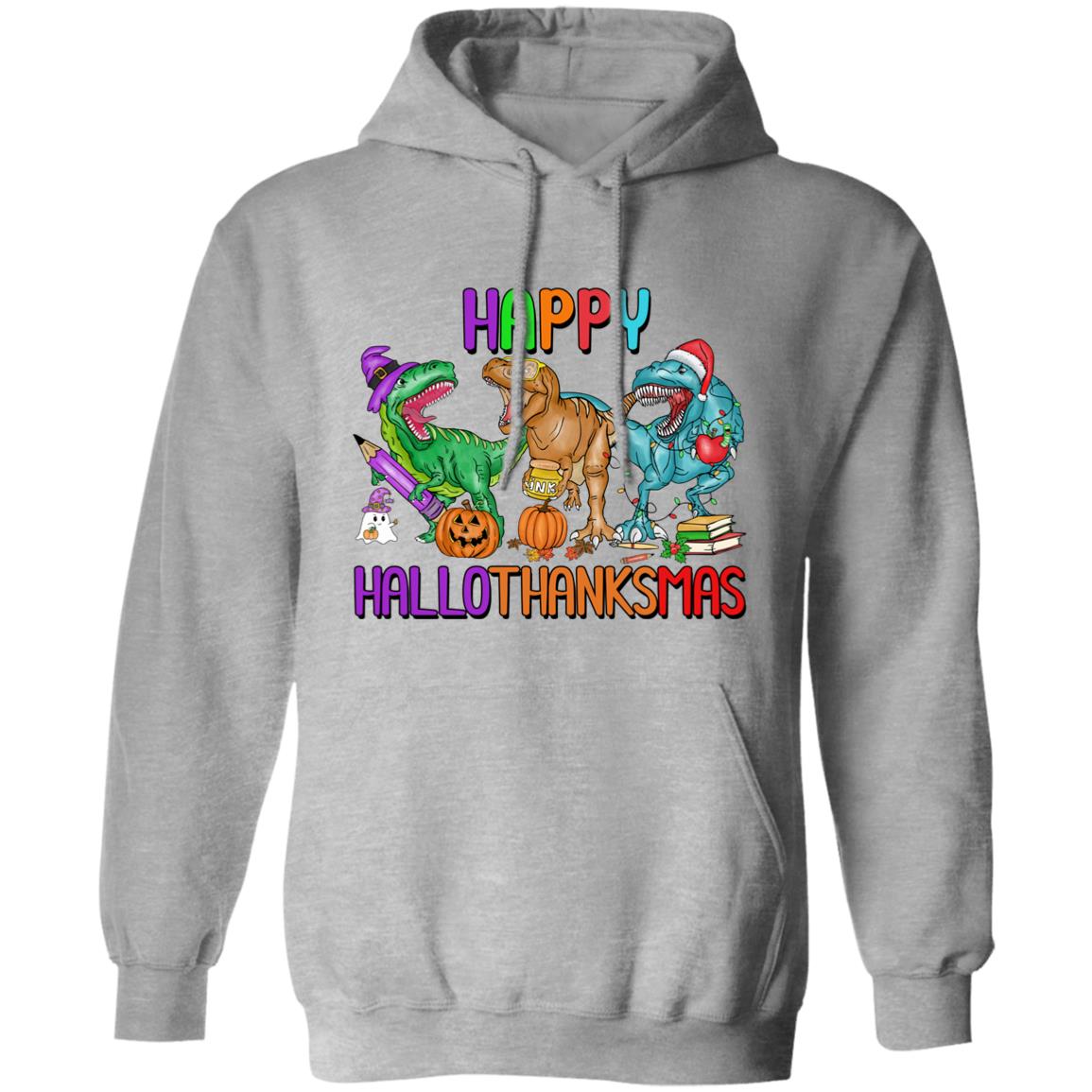 T-Rex Happy Hallothanksmas|Hoodie Sweatshirt