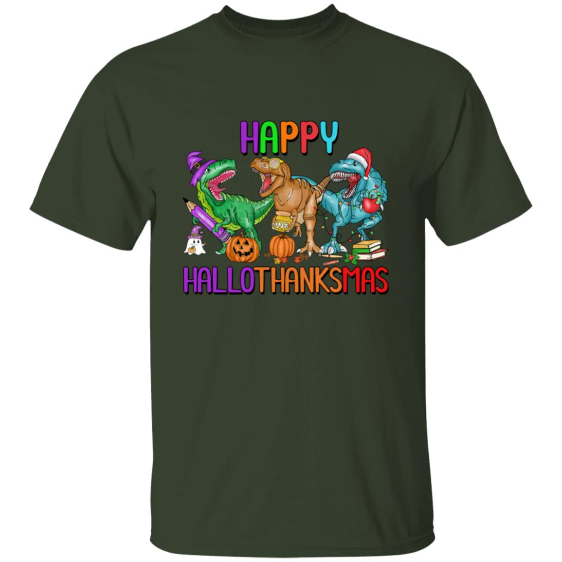T-Rex Happy Hallothanksmas| T-Shirt SS