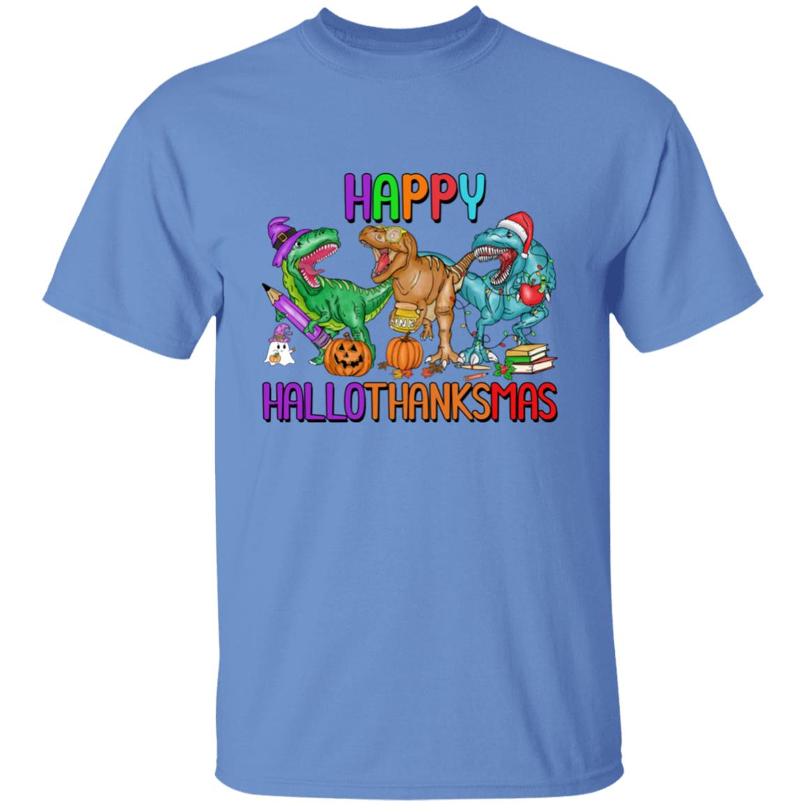T-Rex Happy Hallothanksmas| T-Shirt SS