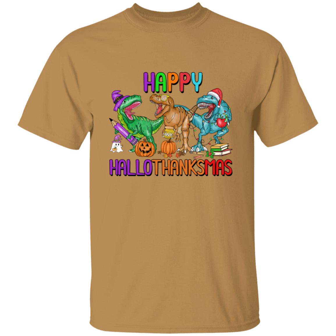 T-Rex Happy Hallothanksmas| T-Shirt SS