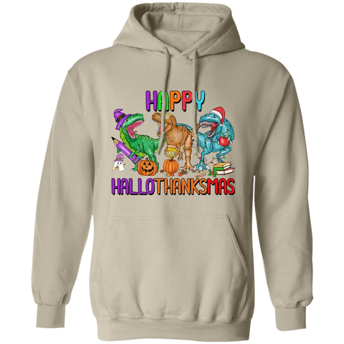 T-Rex Happy Hallothanksmas|Hoodie Sweatshirt