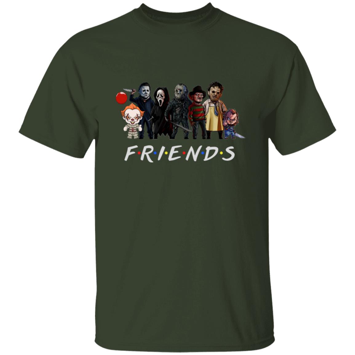 Scary Friends Halloween T-shirt Short Sleeve