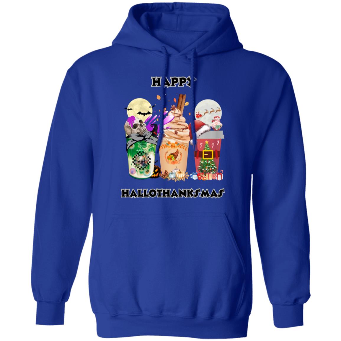 Happy Hallothanksmas Coffee Pullover Hoodie