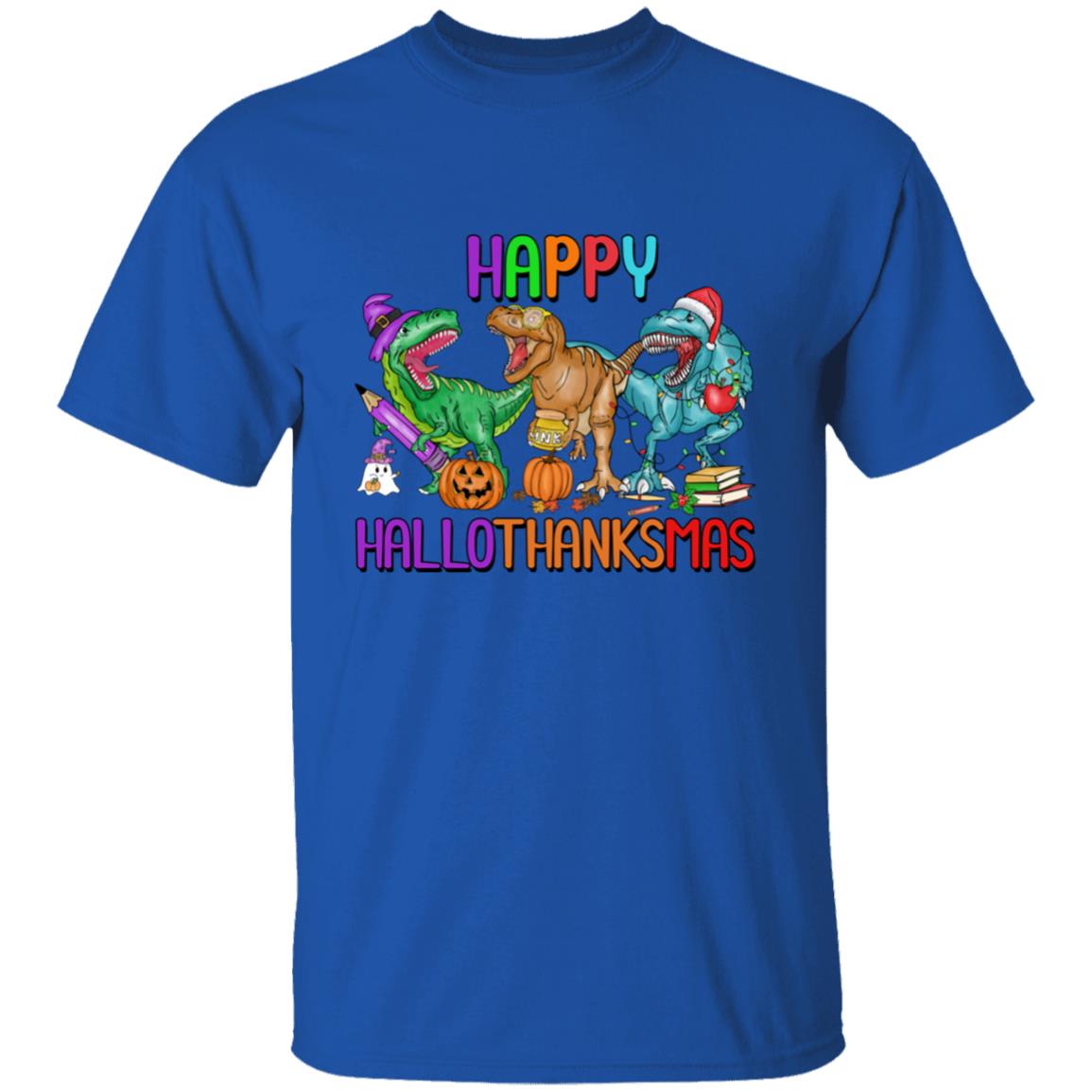 T-Rex Happy Hallothanksmas| T-Shirt SS