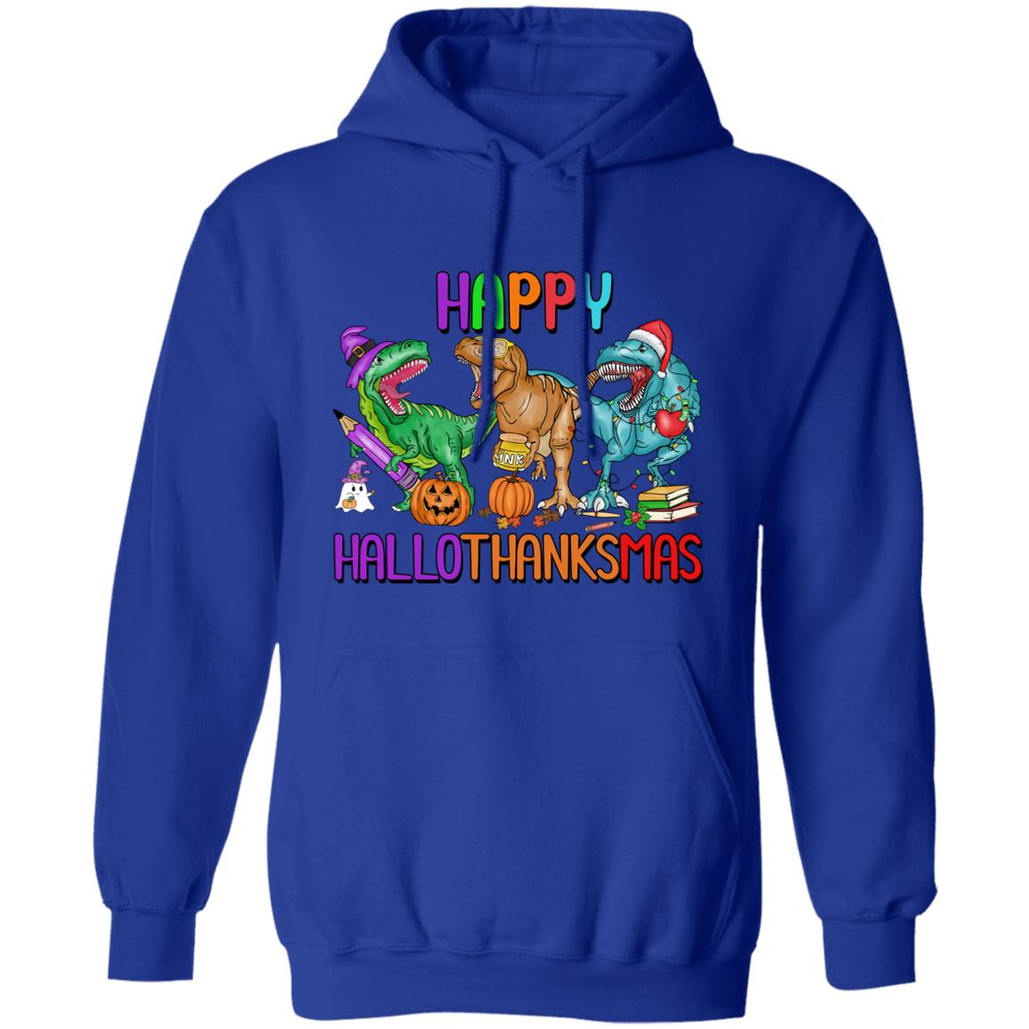 T-Rex Happy Hallothanksmas|Hoodie Sweatshirt