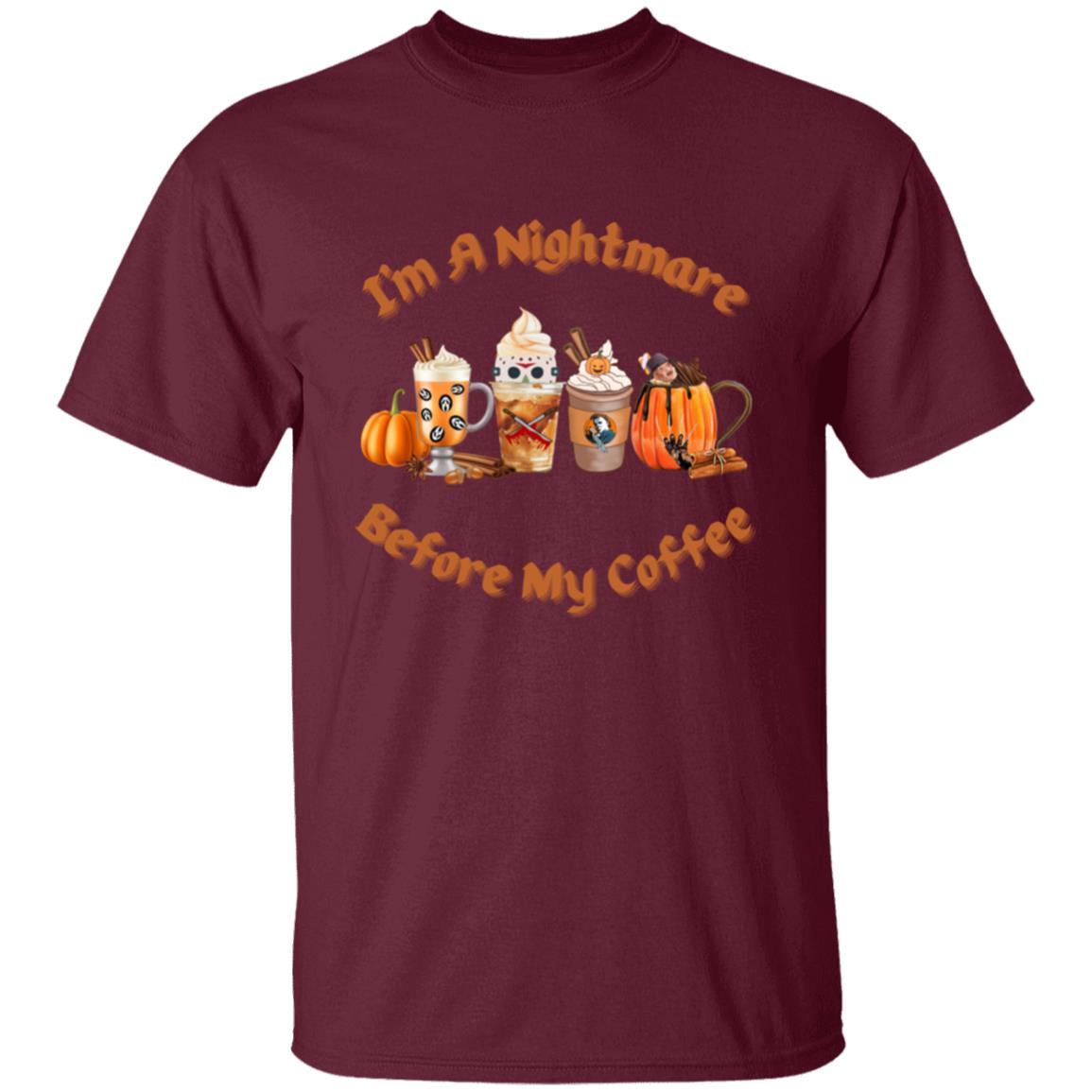 I'm A Nightmare Before Coffee Halloween T-Shirt