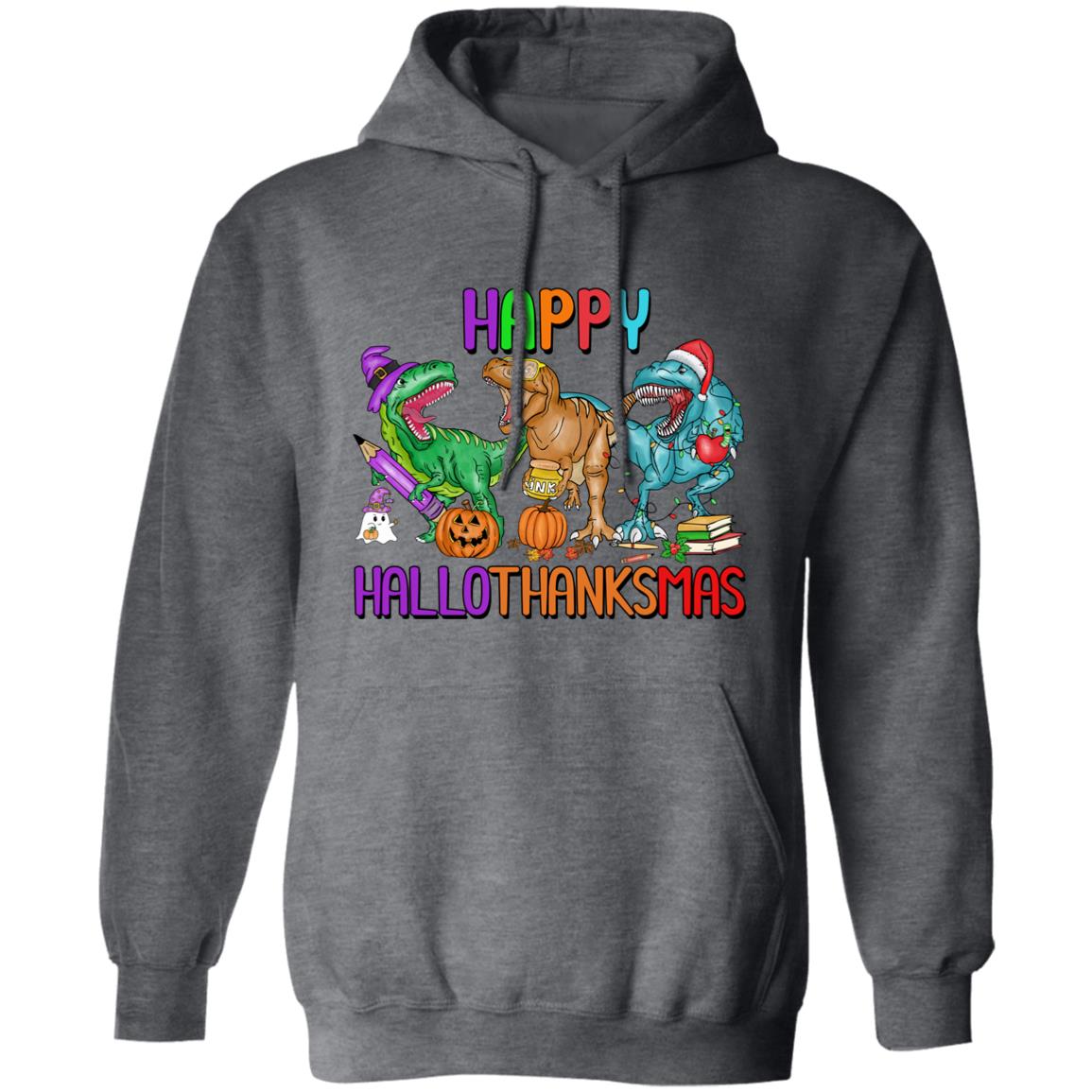 T-Rex Happy Hallothanksmas|Hoodie Sweatshirt
