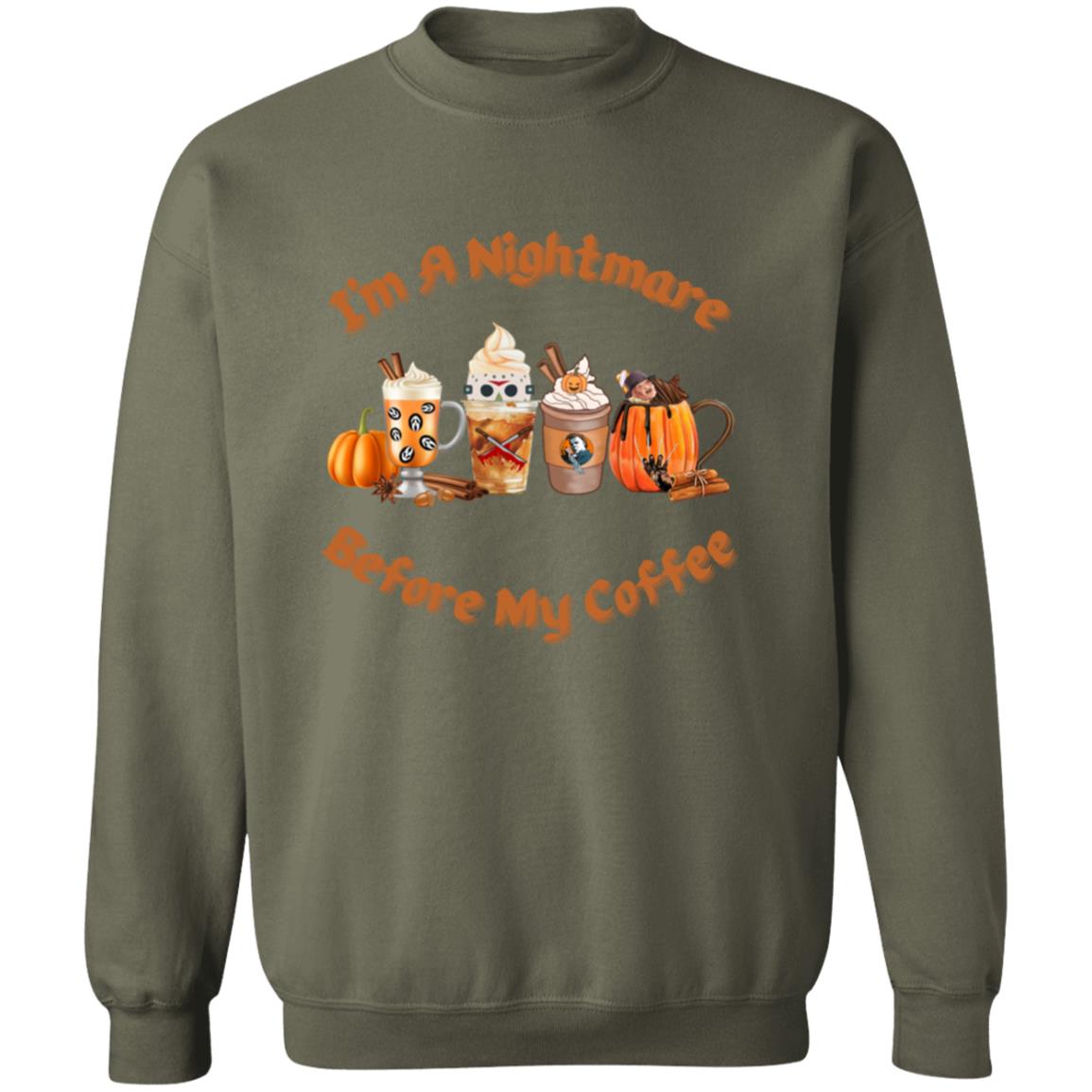 I'm A Nightmare Before Coffee Halloween Sweatshirt