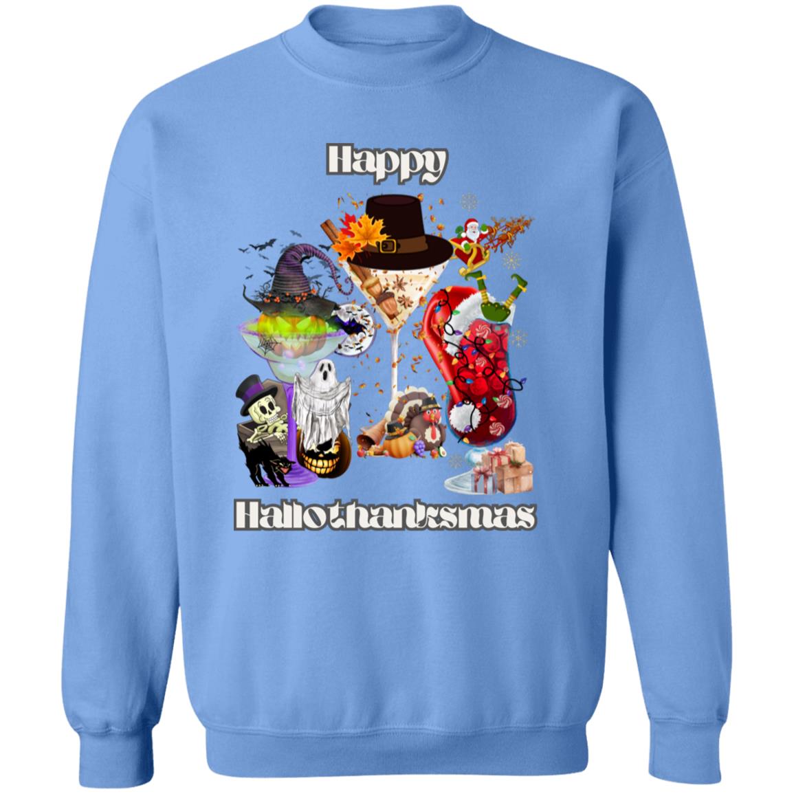 Happy Hallothanksmas Cocktails| Pullover Sweatshirt