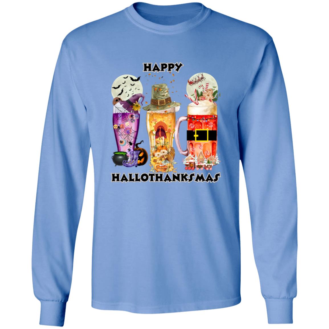Happy Hallothanksmas Beer Long Sleeve T-Shirt