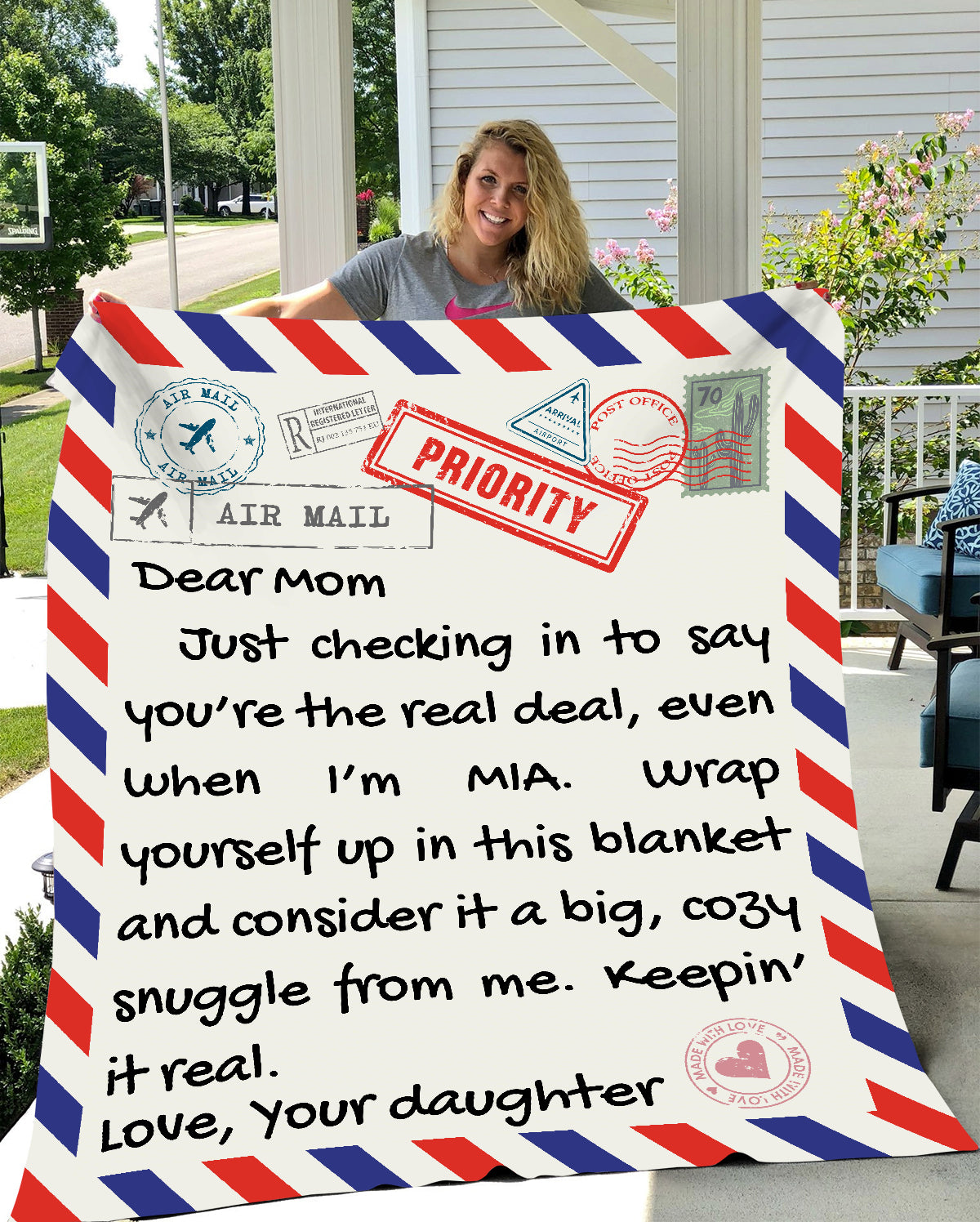 Dear Mama From Daughter Blanket| 2 Sizes