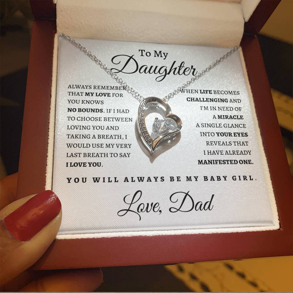 To My Daughter From Dad WB| Forever Love Necklace