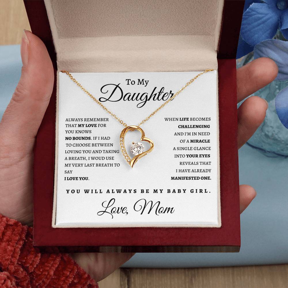 To My Daughter From Mom WB| Forever Love Necklace