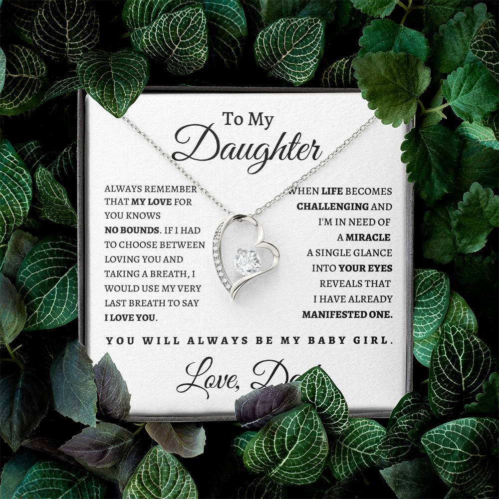 To My Daughter From Dad WB| Forever Love Necklace