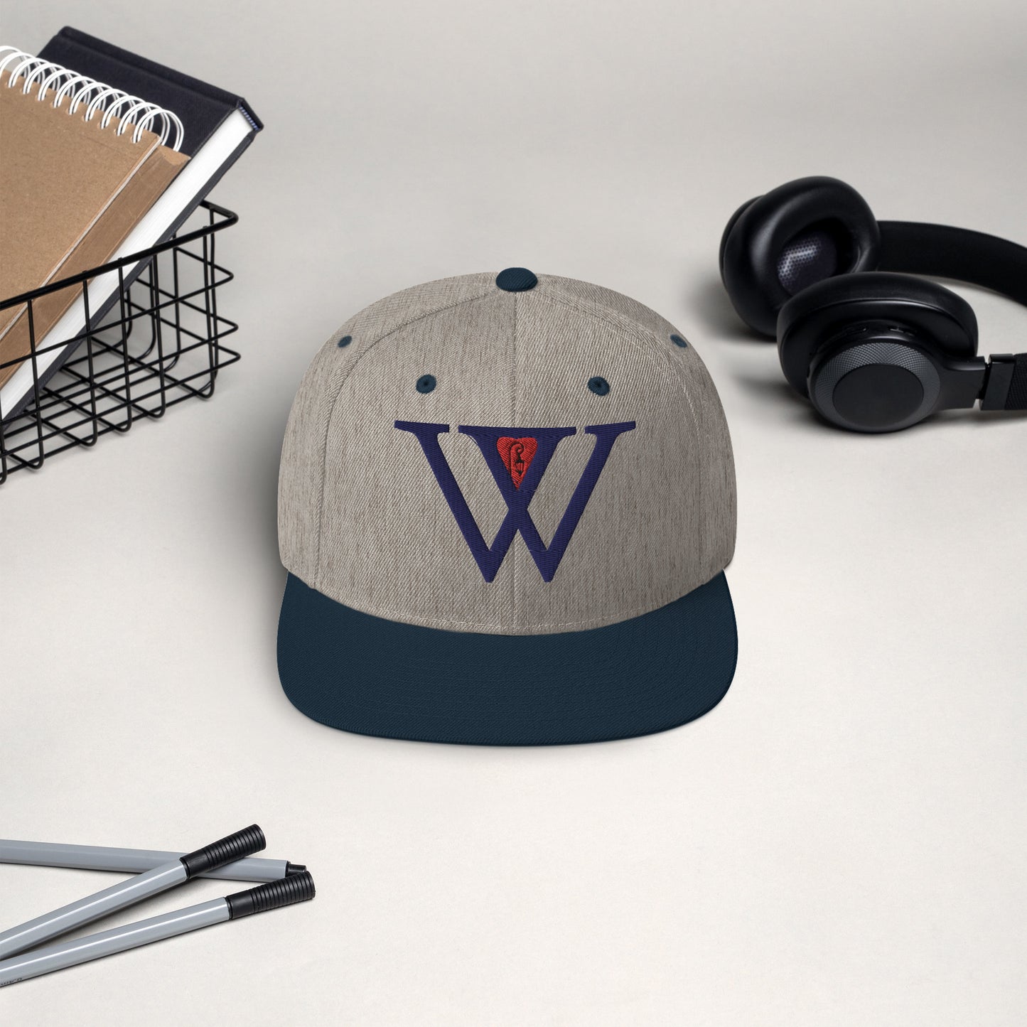 Wellesley| Snapback Hat| Blue W