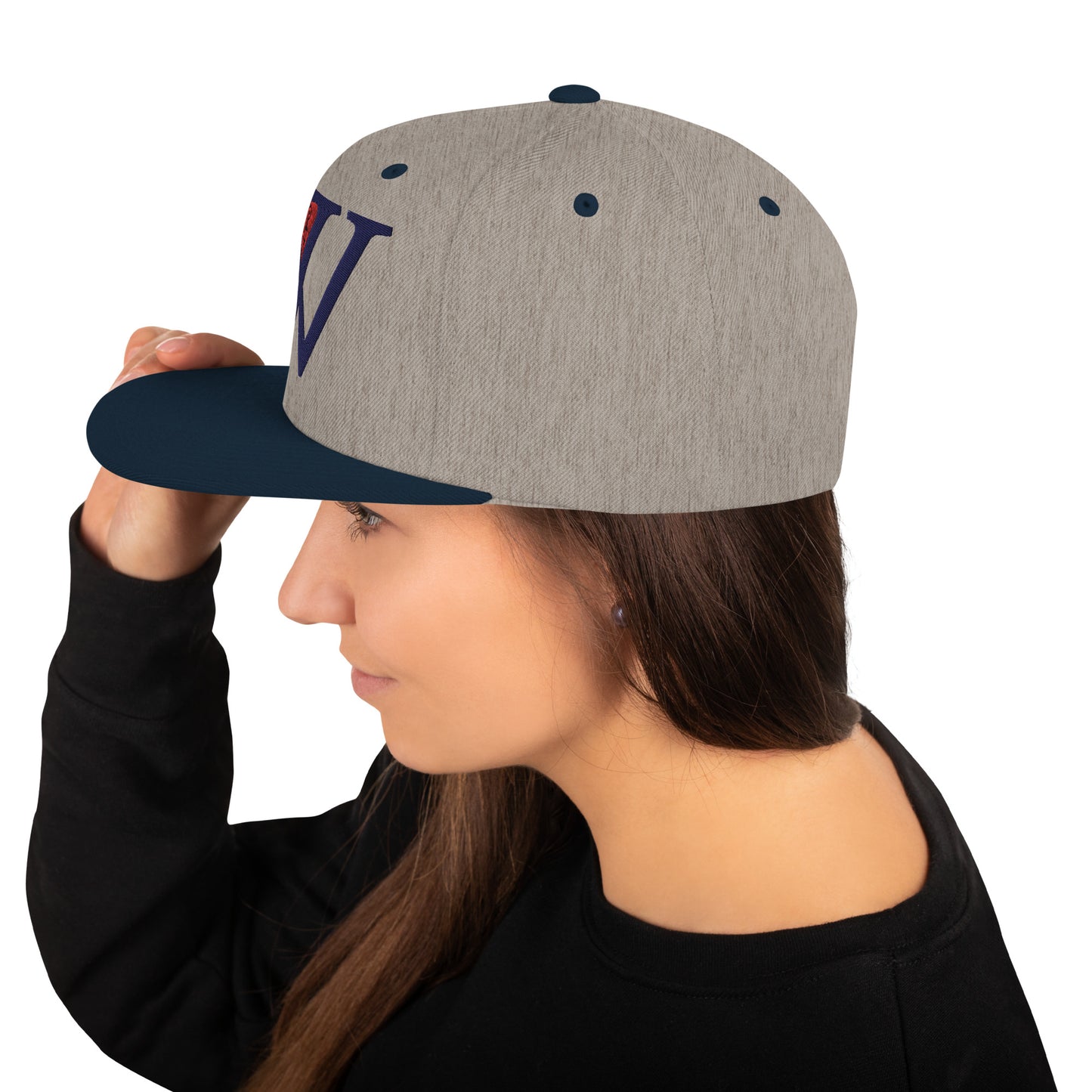Wellesley| Snapback Hat| Blue W