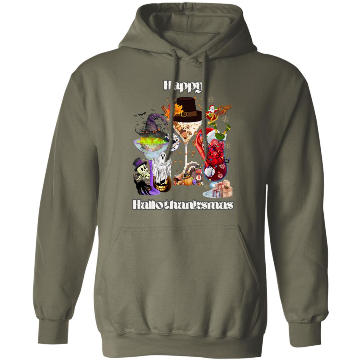 Happy Hallothanksmas Cocktails| Hoodie Sweatshirt