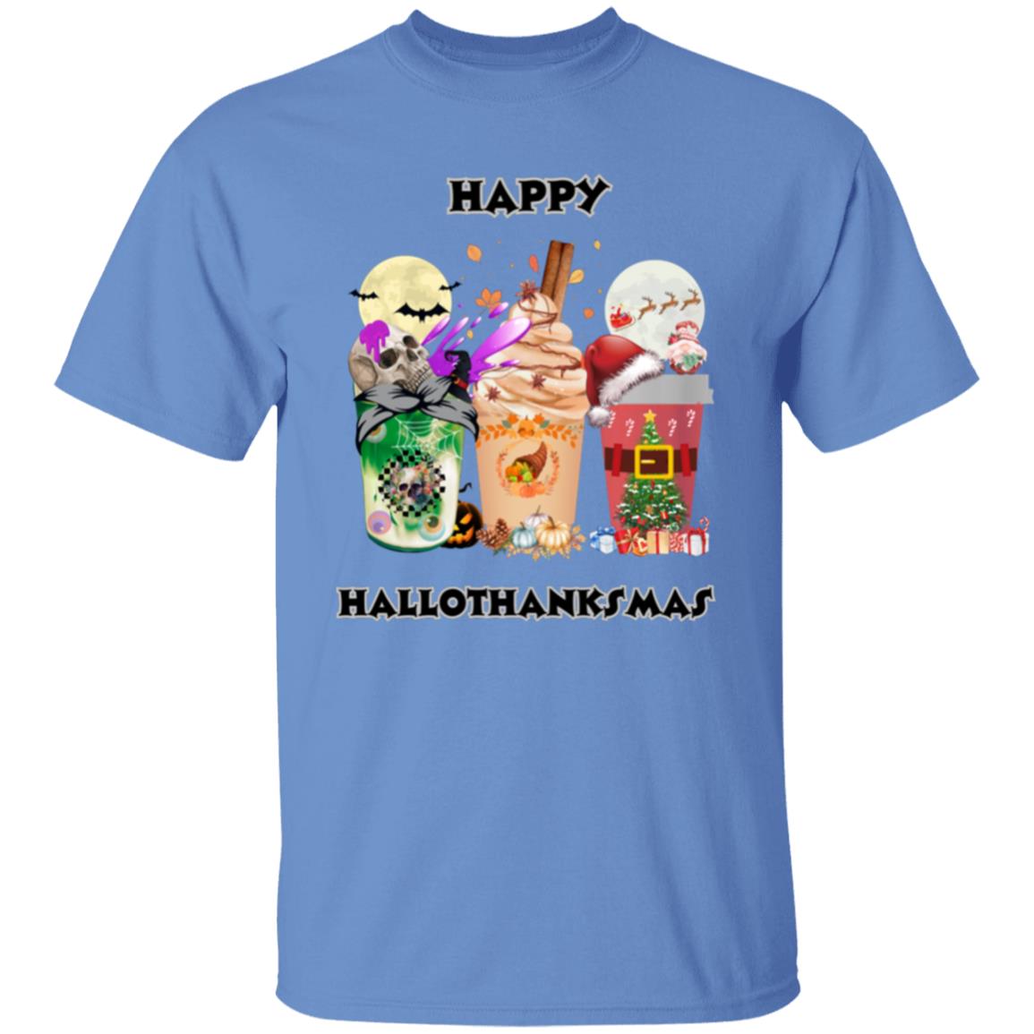 Happy Hallothanksmas Coffee Short Sleeve T-Shirt