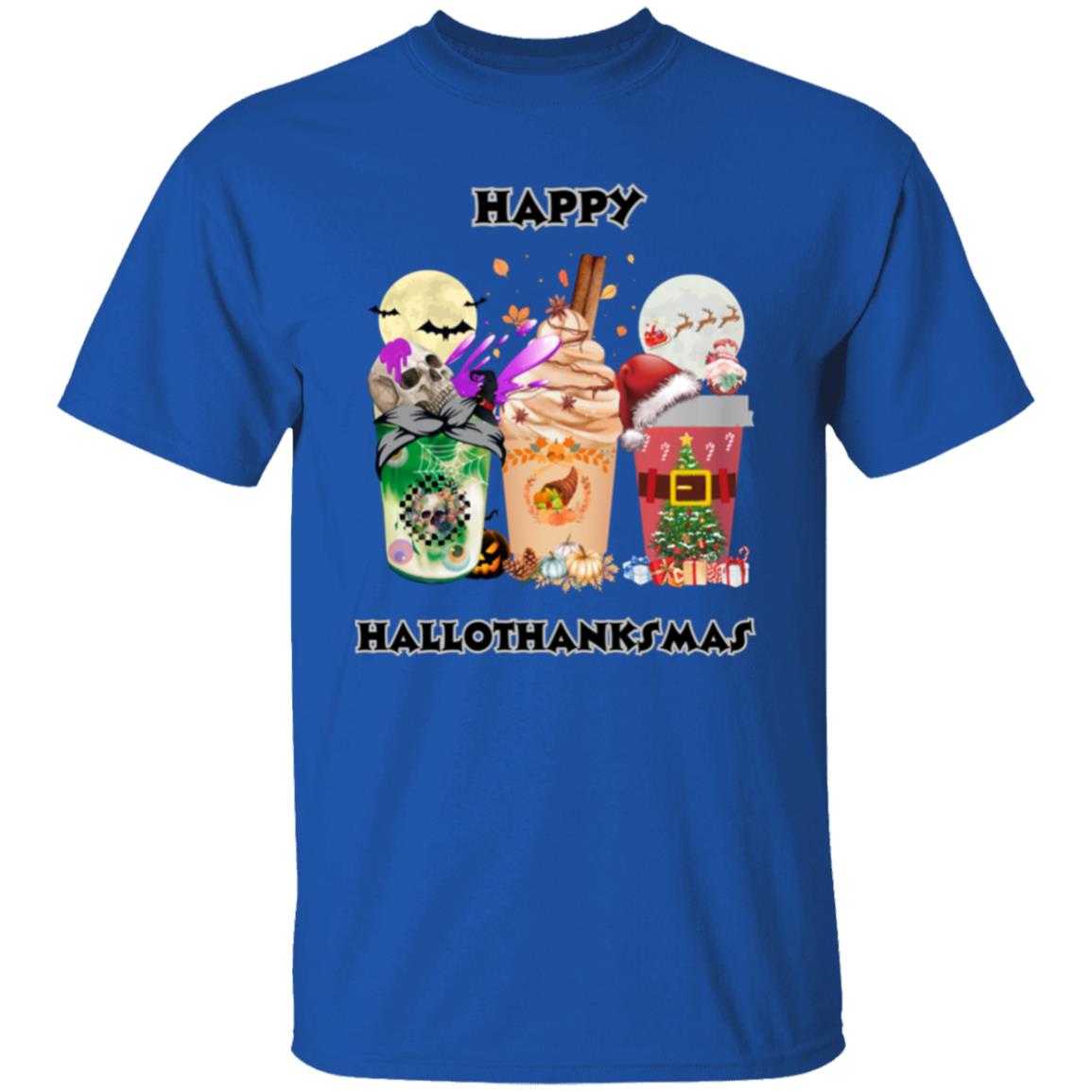 Happy Hallothanksmas Coffee Short Sleeve T-Shirt