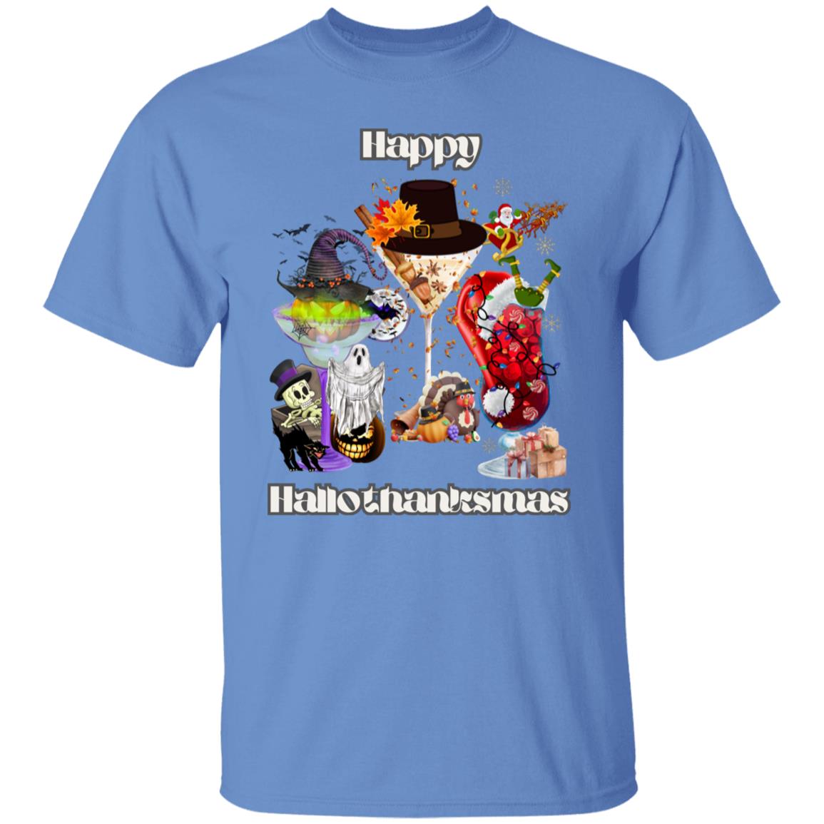 Happy Hallothanksmas Cocktails| Short Sleeve T-Shirt