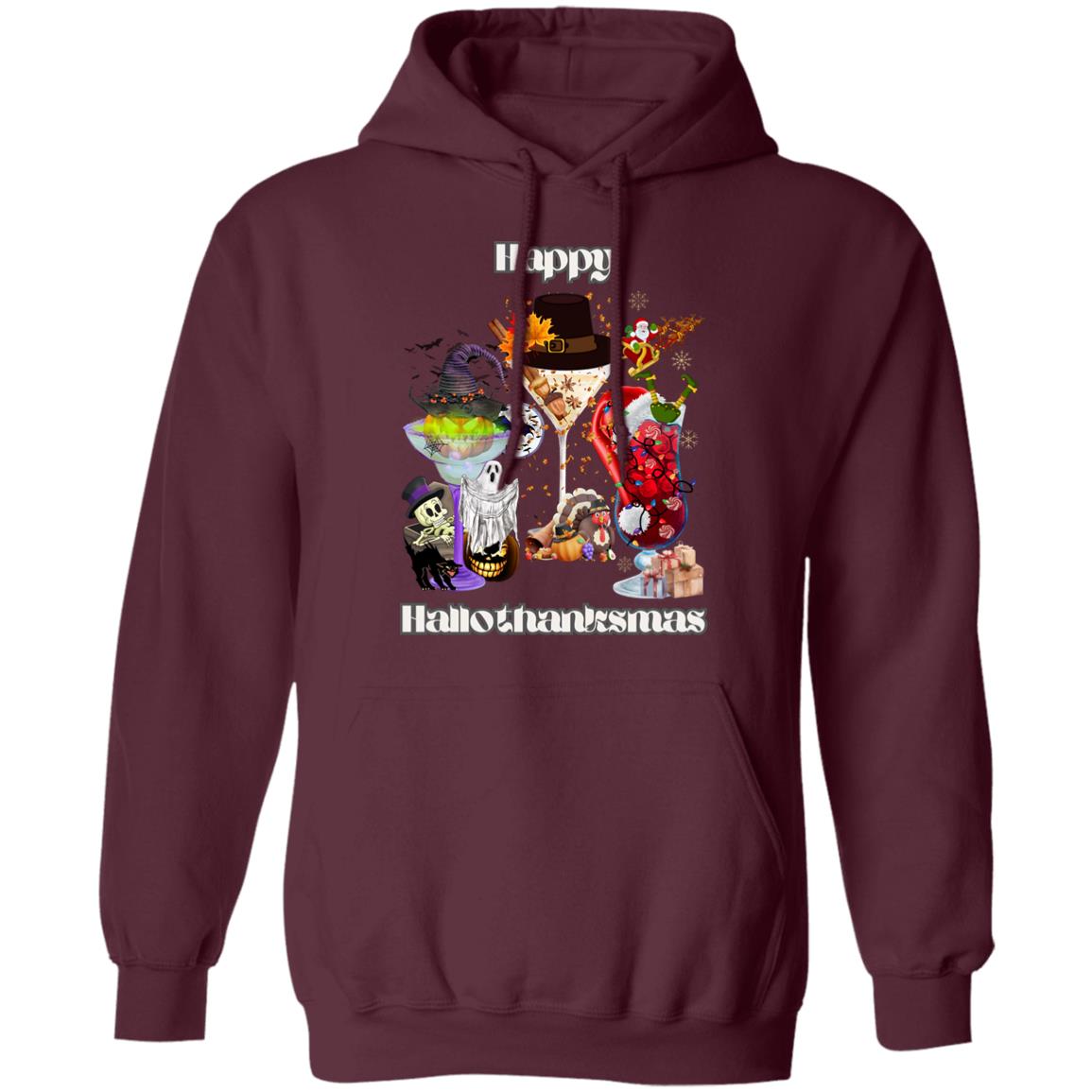 Happy Hallothanksmas Cocktails| Hoodie Sweatshirt