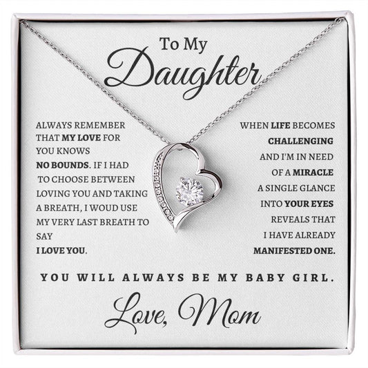 To My Daughter From Mom WB| Forever Love Necklace